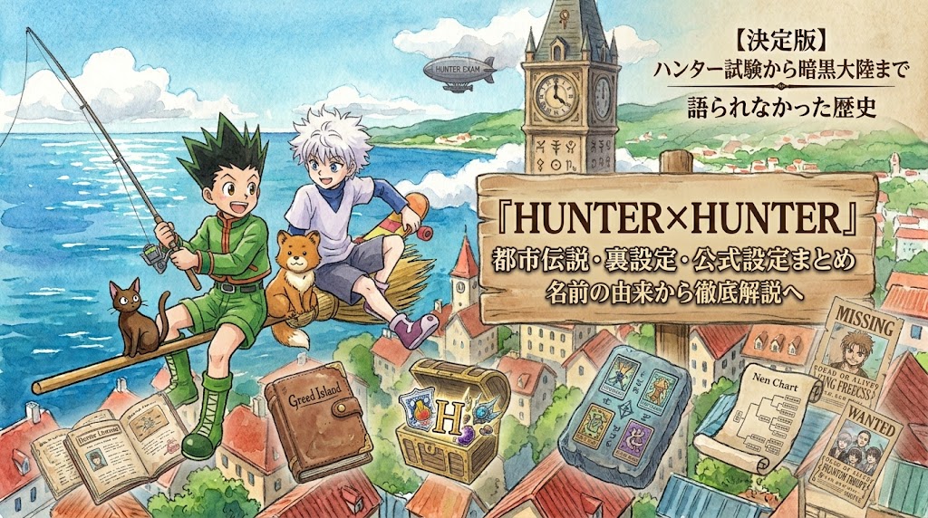 HUNTER×HUNTERの都市伝説・裏設定まとめ｜名前の由来から公式設定まで徹底解説