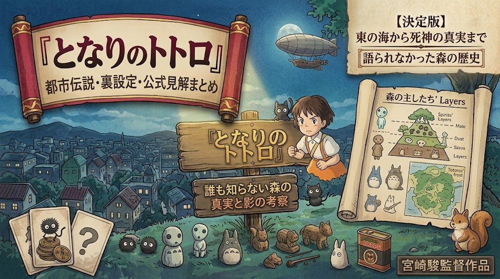 となりのトトロの都市伝説・裏設定まとめ｜有名な噂から公式見解まで徹底解説