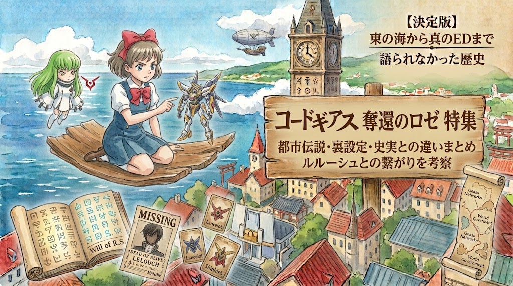 コードギアス奪還のロゼの都市伝説・裏設定まとめ