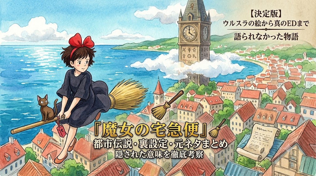 魔女の宅急便の都市伝説・裏設定まとめ